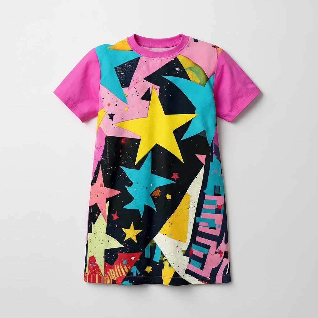 Arty Star Tee Dress