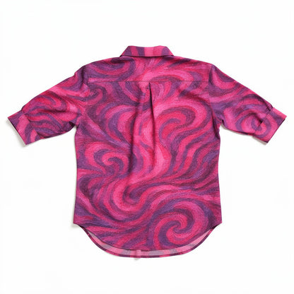 Button Front Shirt Purple Storm