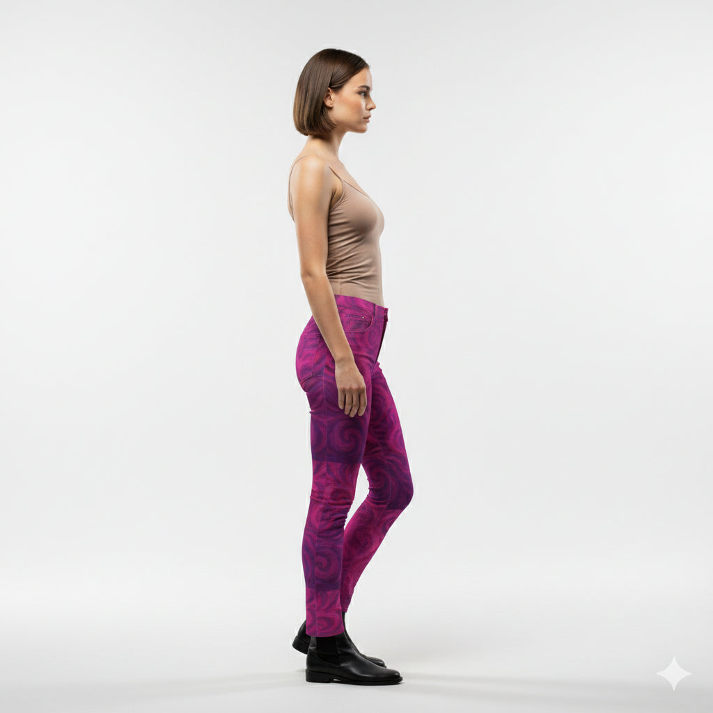 Skinny Jeans Purple Storm