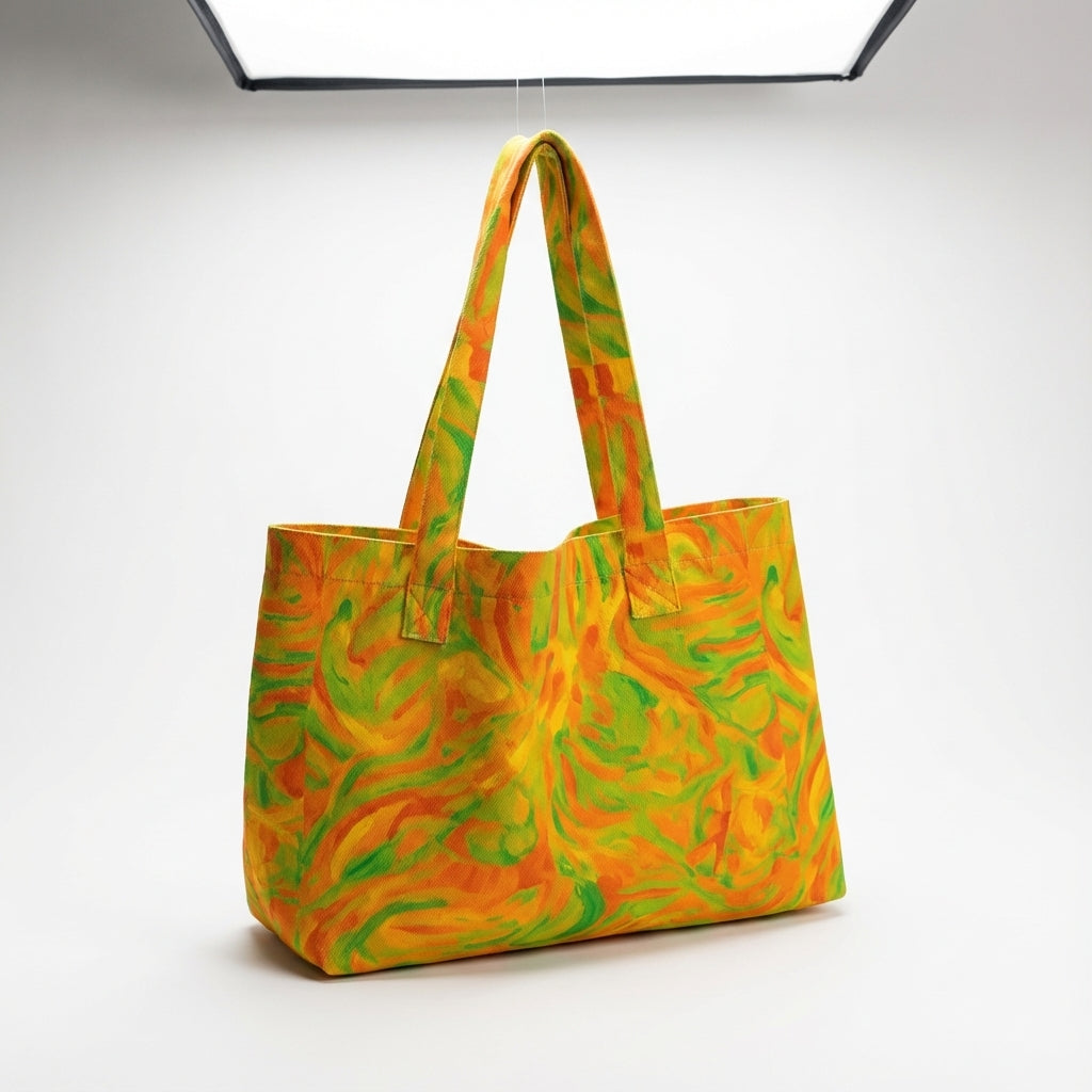 Large Tote Bag Fruity Noodles