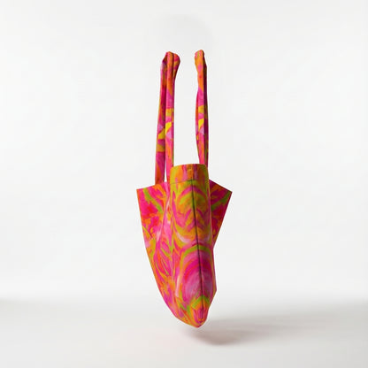 Large Tote Bag Pink Noodles