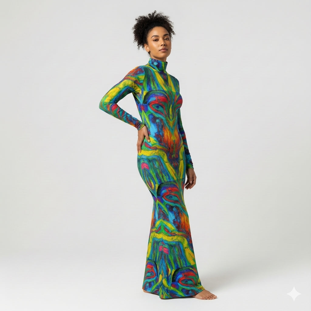 Sarong Maxi Green Jungle