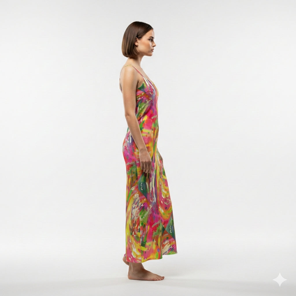 Bias Slip Dress in Ecovero Crepe