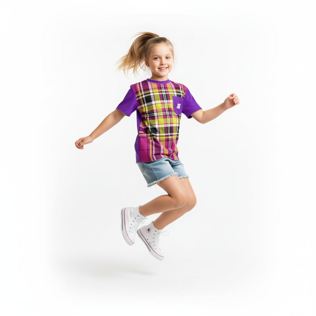 The Earth AD Plaid T-shirt