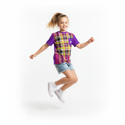 The Earth AD Plaid T-shirt