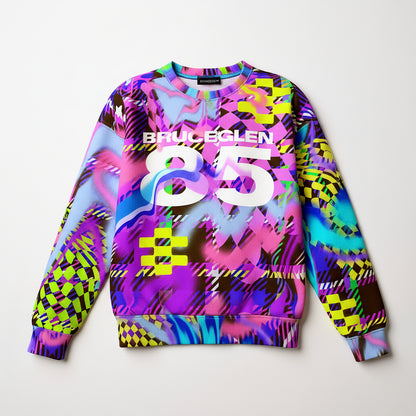 Kid's Chocolate Plaid Scribble Sweatshirt