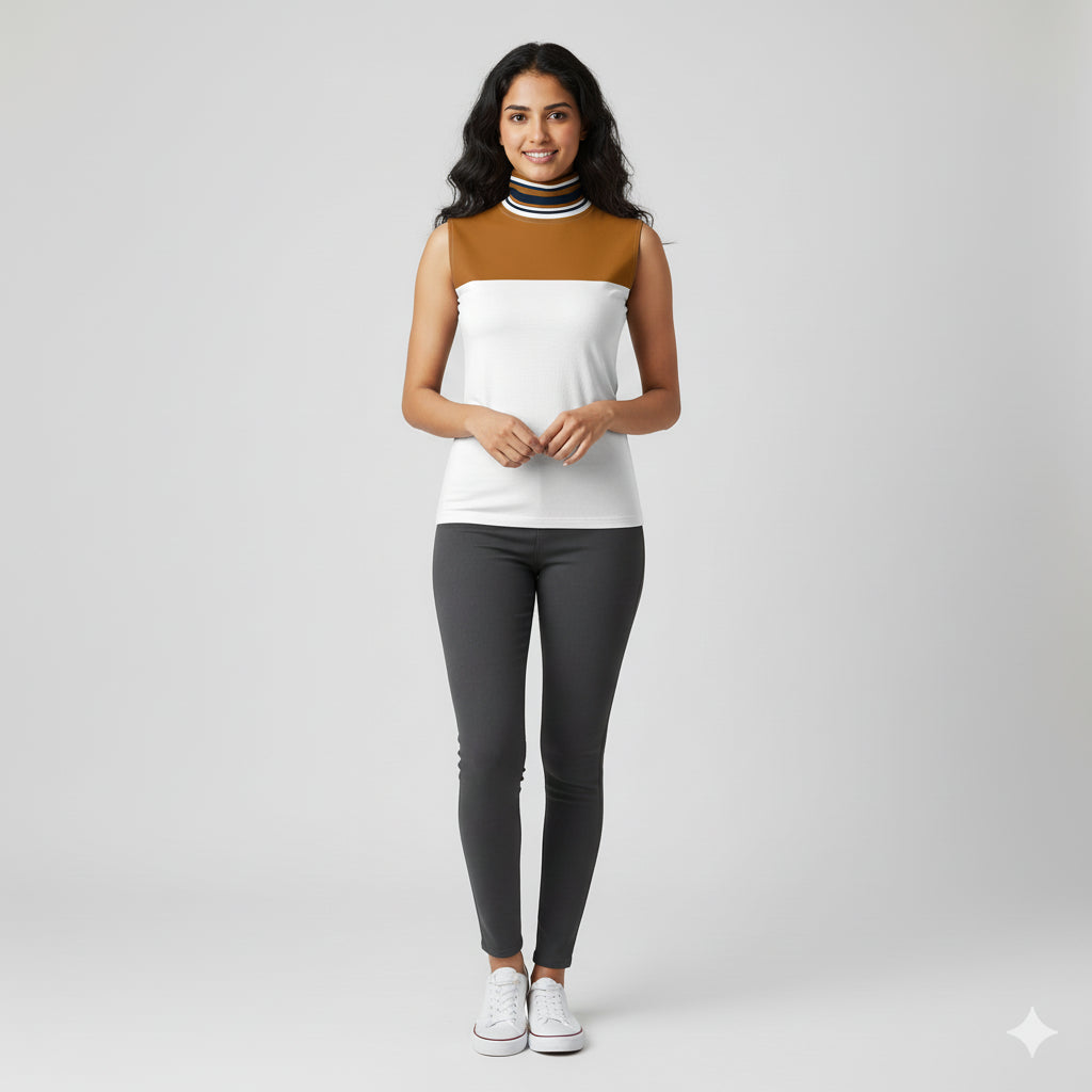Sleeveless Turtleneck 