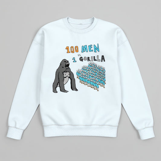 100 Men vs 1 Gorilla Pullover