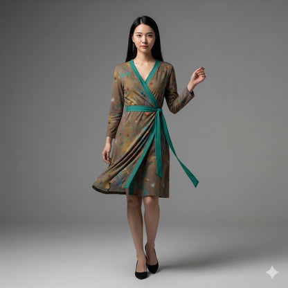 Traditional Jersey Wrap Dress - Dressed Fashion Doesn't Forgive