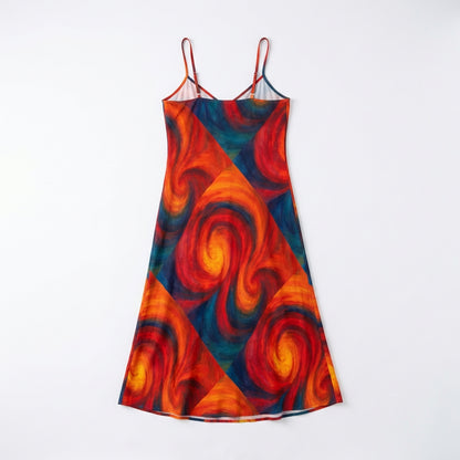Bias Slip Dress Solar Flares