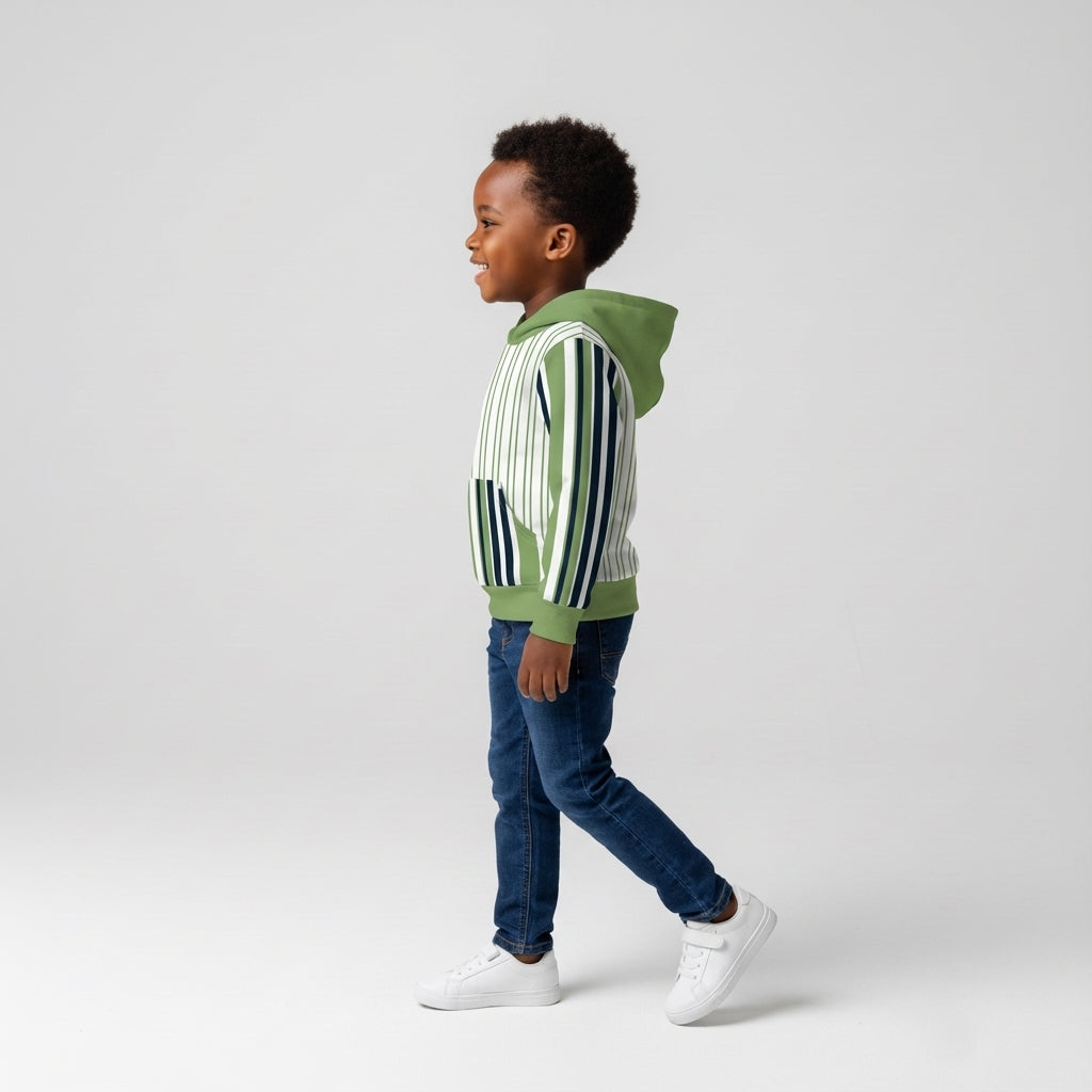 Striped Midweight Hoodie