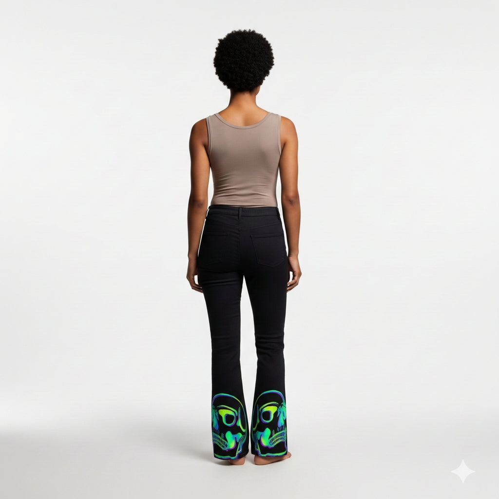 Glo-skull Bellbottoms