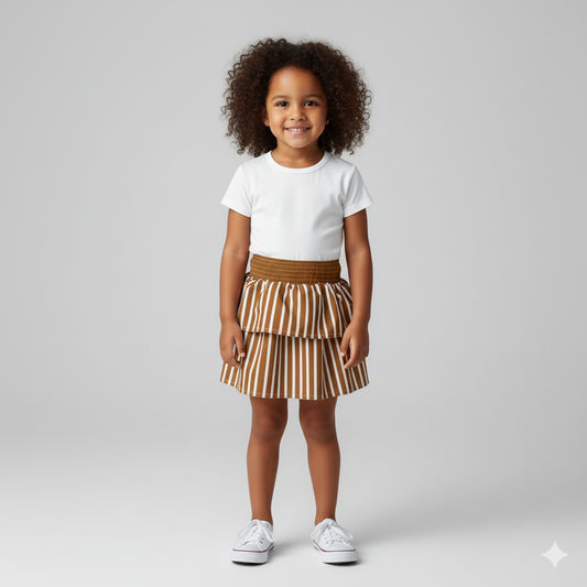 Smocked Ruffle Skirt 