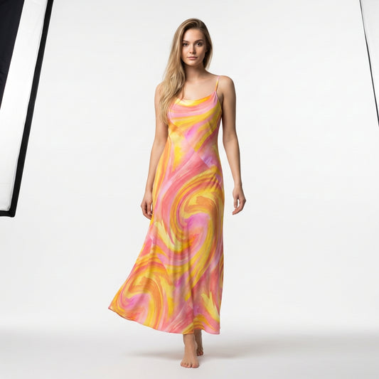 Bias Slip Dress Spring Pastels