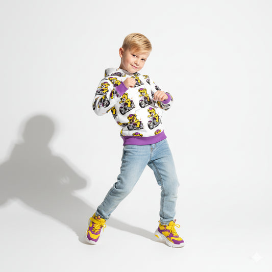 Unisex Yellow Toxic Bear Hoodie 