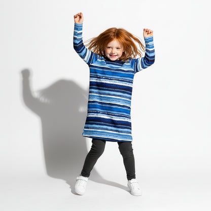 Ink Stripe Tee Dress