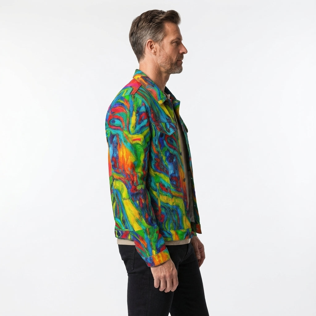 Jean Jacket Green Jungle