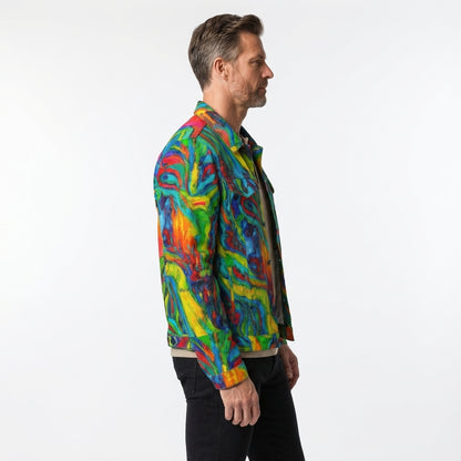 Jean Jacket Green Jungle