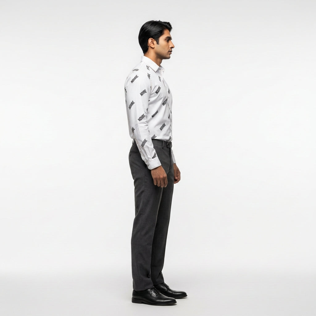 Noiire Multi Botton Down Dress Shirt