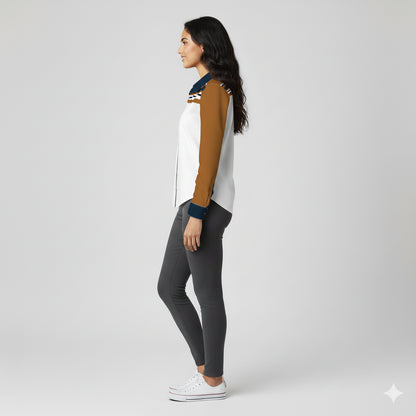 Striped Button Front Shirt