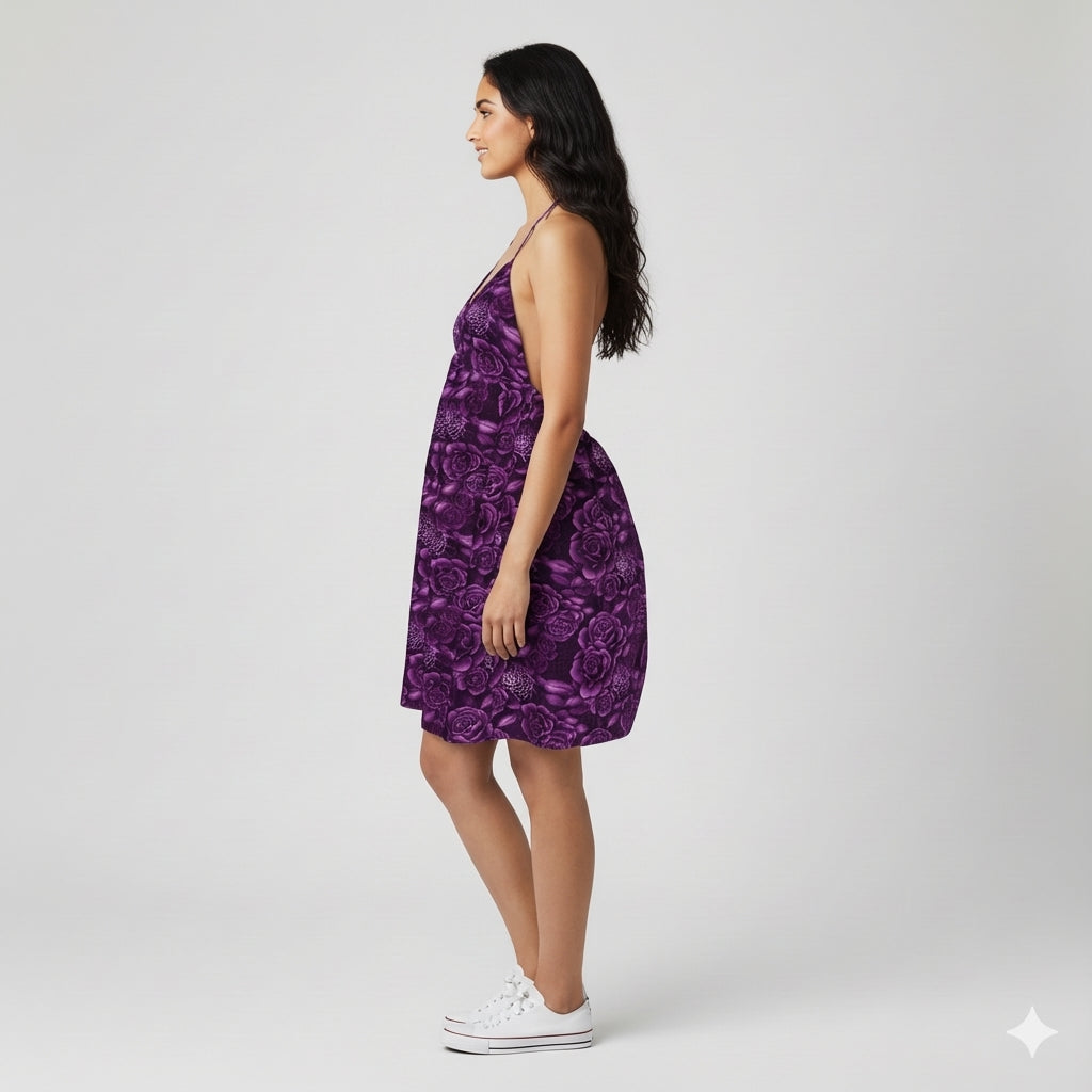 Purple Baby Doll Dress