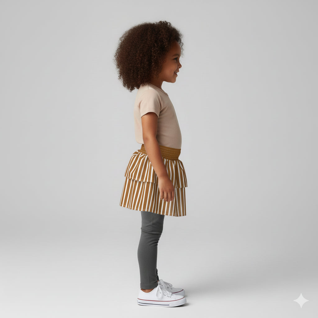 Smocked Ruffle Skirt 