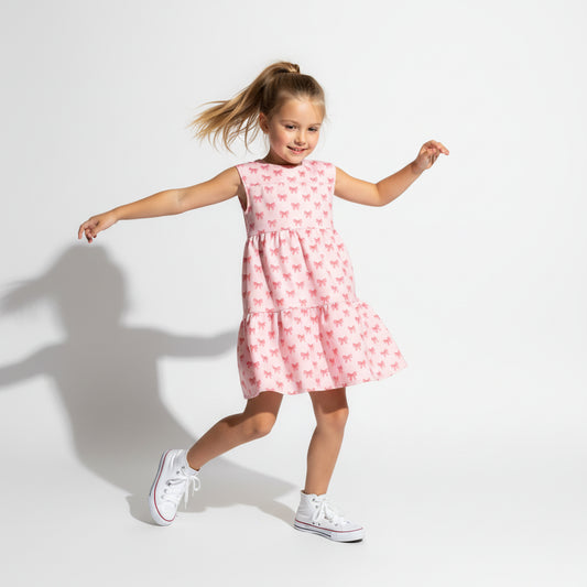 Adorable Pink Dress with Bows