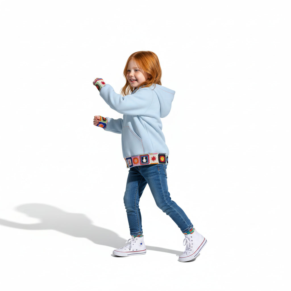 Cat Crochet Detail Hoodie