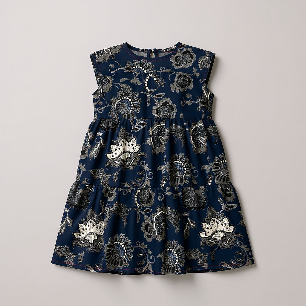Kid's Ruffle Dress Without Lining in Legacy Lace