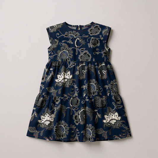 Kid's Ruffle Dress Without Lining in Legacy Lace