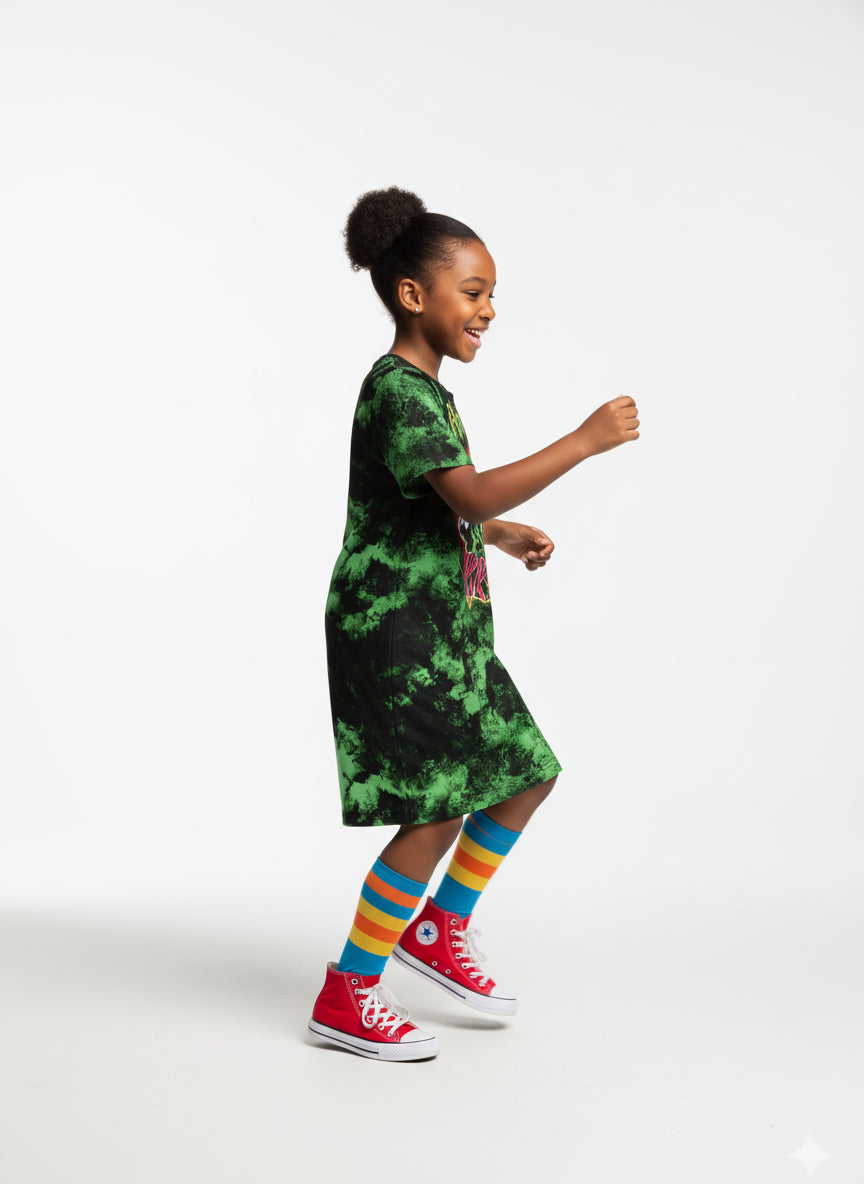 Punk Skull T-Shirt Dress