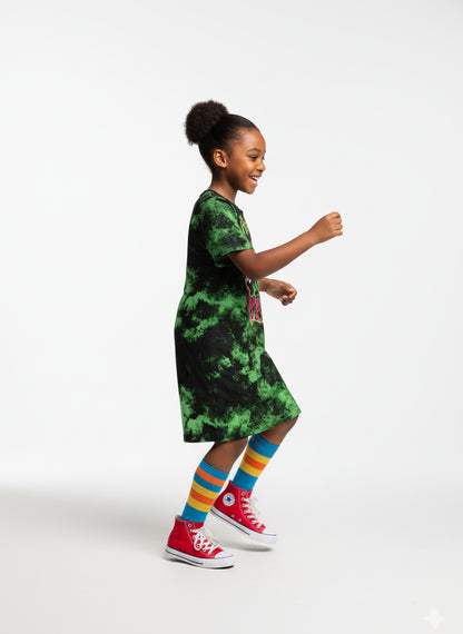 Punk Skull T-Shirt Dress