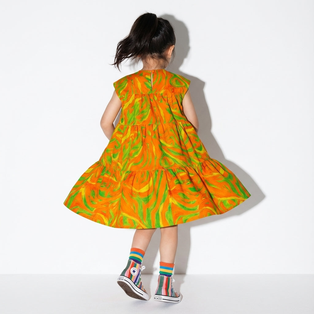 Girls Dress Fruit Roots