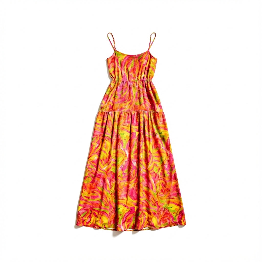 Maxi Dress - Pink Noodles 