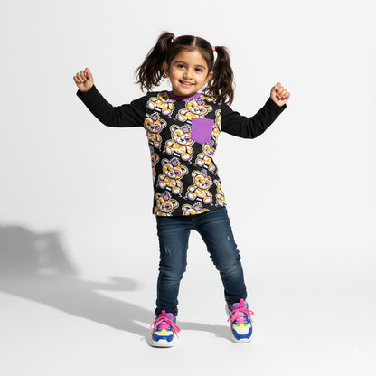 Unisex Yellow Toxic Teddy Long Sleeve