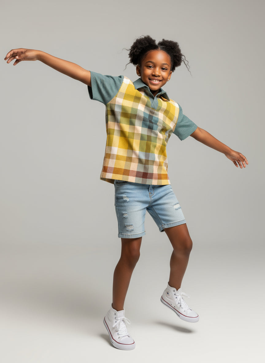The Hunky Dory Plaid Polo Shirt