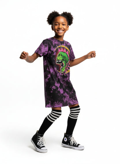 Punk Skull T-Shirt Dress