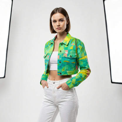 Cropped Jean Cotton Jacket Sunny Beach