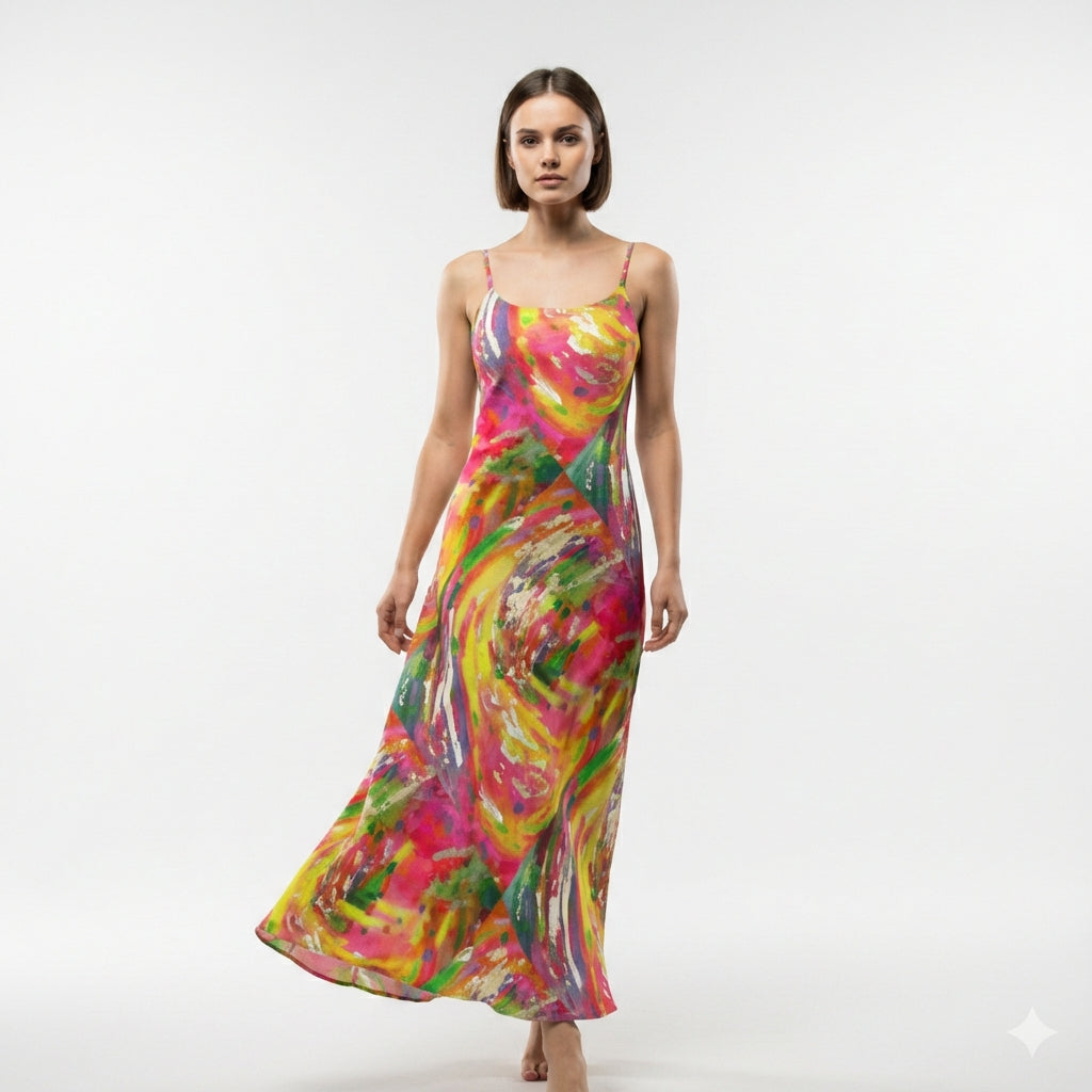Bias Slip Dress in Ecovero Crepe