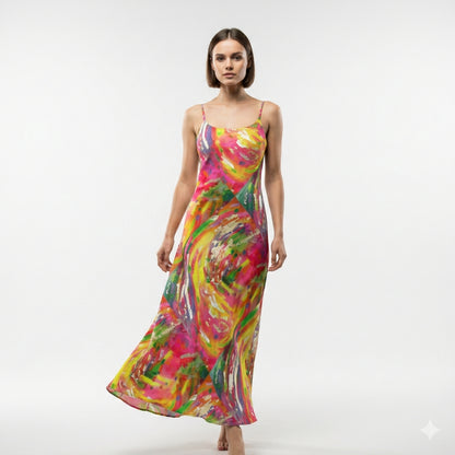 Bias Slip Dress in Ecovero Crepe