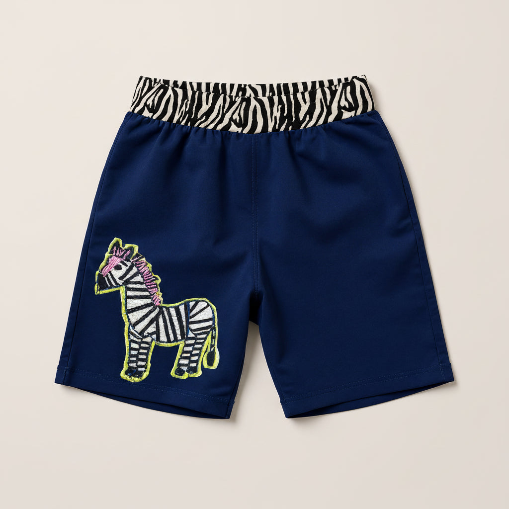 Zebra Shorts | Creature Comfort Children's Knit Shorts