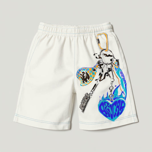 Keys to the Culture Kids Shorts in Azul Blanco