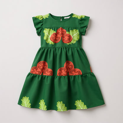 Salad Days Ruffle Dress 