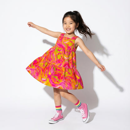 Girls Dress Pink Noodles