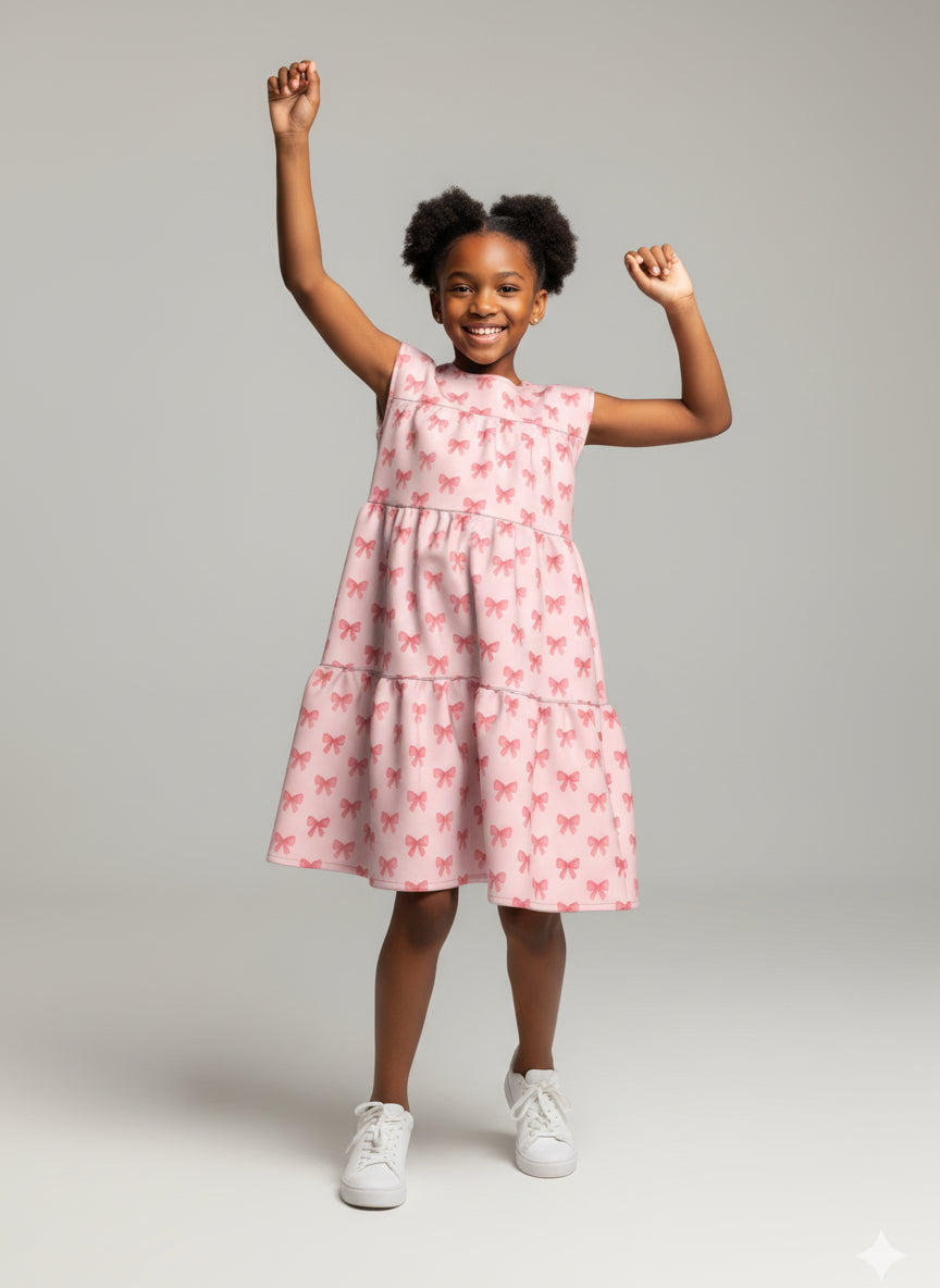 Adorable Pink Dress with Bows