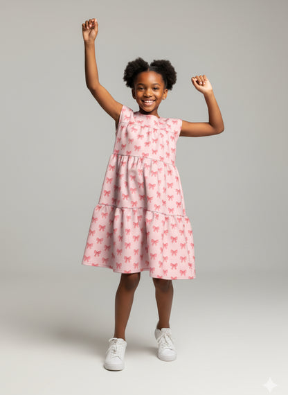 Adorable Pink Dress with Bows
