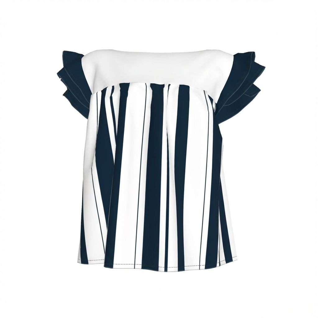 Ruffled Sleeve Top