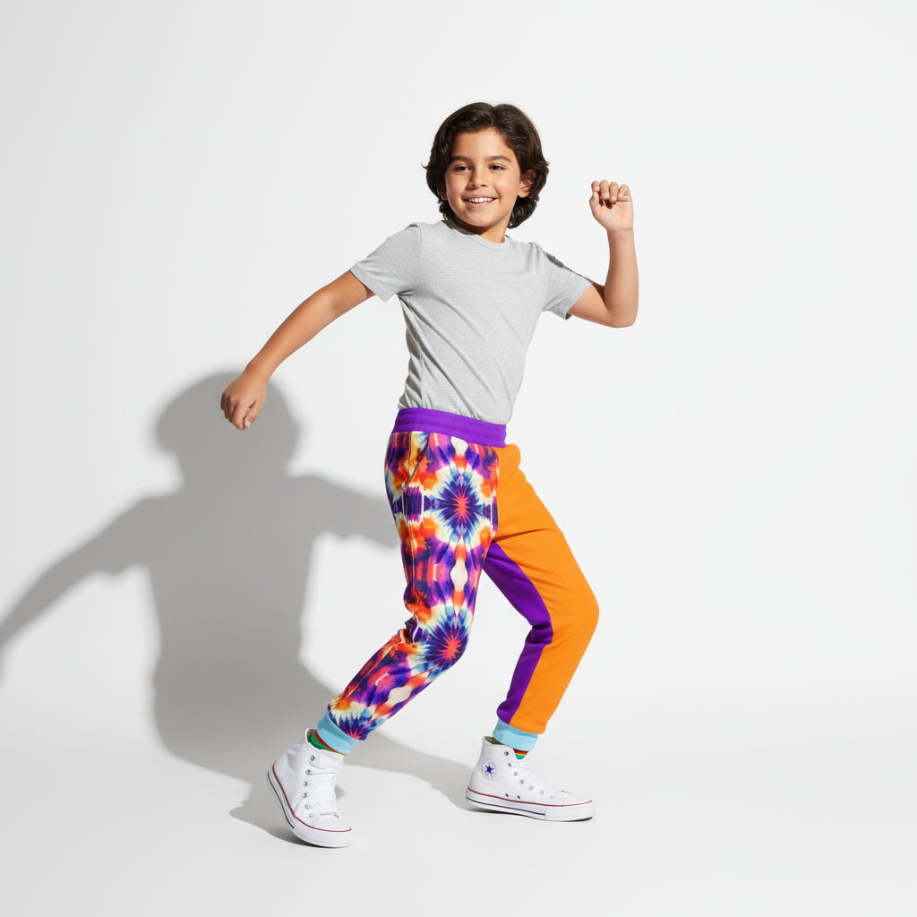 Scope Pants - Children's Jogger in Heavy French Terry White