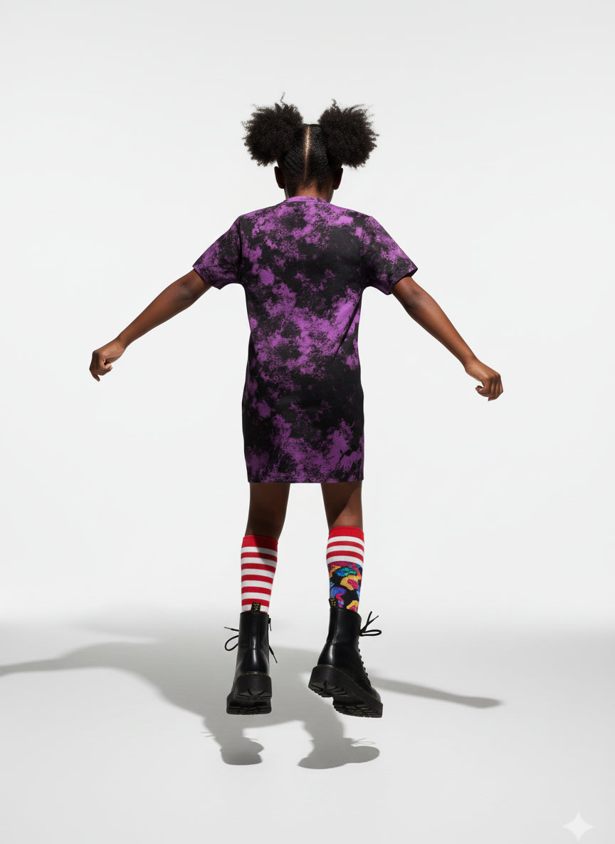 Punk Skull T-Shirt Dress