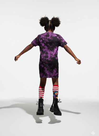 Punk Skull T-Shirt Dress